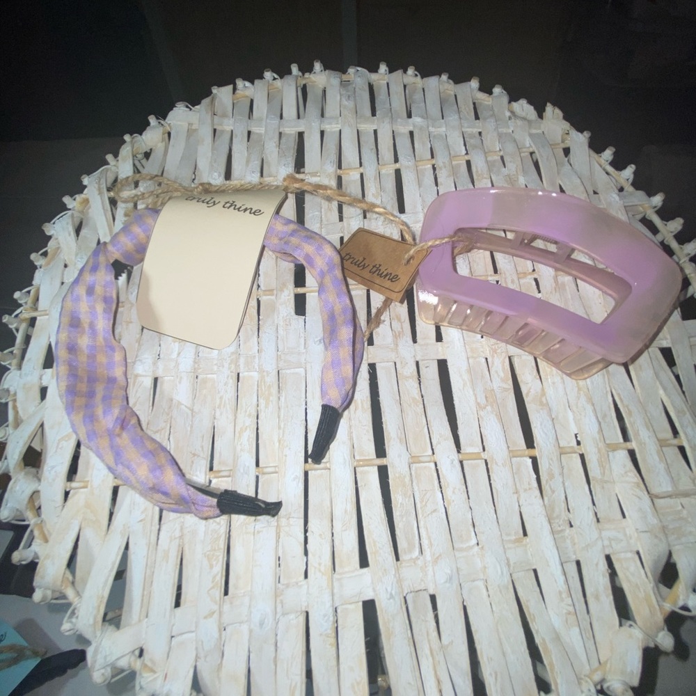 Stylish Pink and Purple Hair Accessory Set